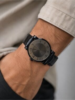 Vestal Doppler DOP003 Men’s Black Leather Watch